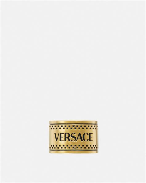 versace vintage logo ring|Versace ring price.